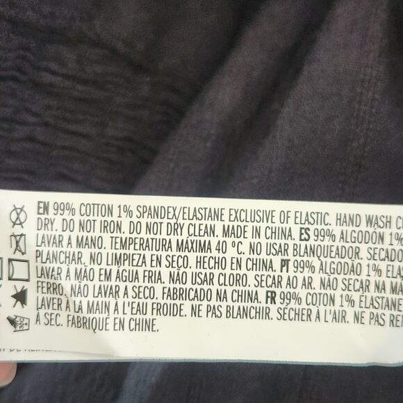 Forever 21 Puff Sleeve Crop Top Plus Size 3X Black Smocked Boho Prairie - Picture 6 of 9